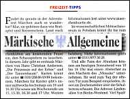 Märkische Allgemeine 7.12.2013