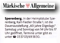 Märkische Allgemeine 29.2.2016