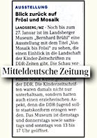 Mitteldeutsche Zeitung 10.1.2013