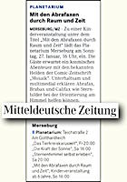 Mitteldeutsche Zeitung 25.1.2013