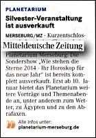 Mitteldeutsche Zeitung 31.12.2013