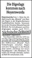 Sächsische Zeitung 25.2.2010