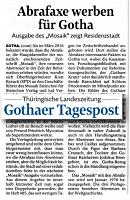 Gothaer Tagespost (Thüringische Landeszeitung) 4.5.2016
